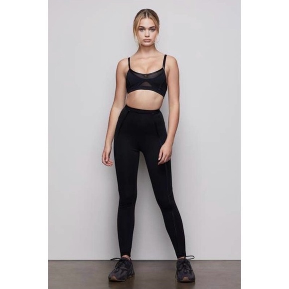 GOOD AMERICAN BLACK CORSET SEAM LEGGING SIZE SMALL - Picture 4 of 13